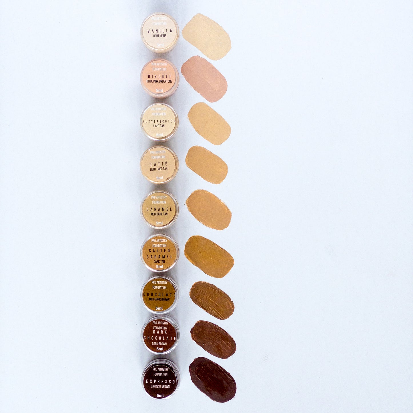 Pro Artistry foundation -MUA sample kit